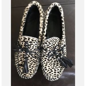 Zara Animal Print Loafer Shoes